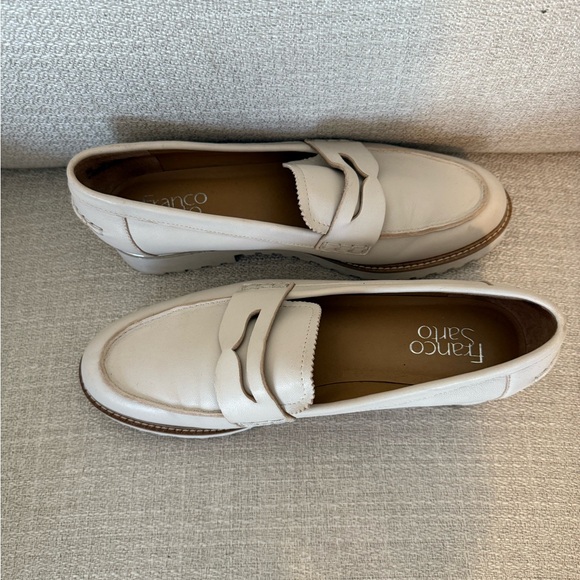Franco Sarto Y2K Style chunky Loafer Cedra Leather Loafer Size 8 - Picture 5 of 7